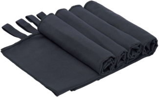 OTTO home Handtücher Leoa, Serie, ideal als Sporthandtuch, Reisehandtuch, Strandtuch, Microfaser (4-St), sehr leicht, kompakt, schnelltrocknend, Mikrofaser mit Kontrastnaht