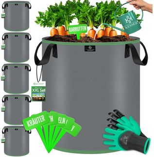 KESSER Pflanzkübel, Pflanzsäcke aus Vlies Kartoffel Pflanzsack Pflanztasche