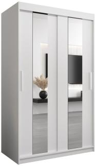 Beautysofa Kleiderschrank Moderne, stilvolle Garderobe mit Spiegeln POLA (Schrank mit Schiebetür) B:120/150/200/H:200/T:62cm