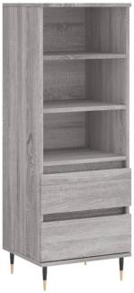 vidaXL Highboard Grau Sonoma 40x36x110 cm Holzwerkstoff 831506