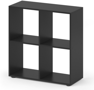 Vicco Raumteiler Schwarz 72.6 x 72 cm, Tetra