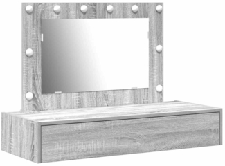 vidaXL Schminktisch mit Schubladen Grau 100 x 40 x 70 cm Holzwerkstoff 865240