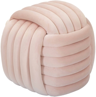 Dmora Pouf Bozzente, Mehrzwecksessel, Nachttisch, Hockerhocker, 45x45 h45 cm, Rosa