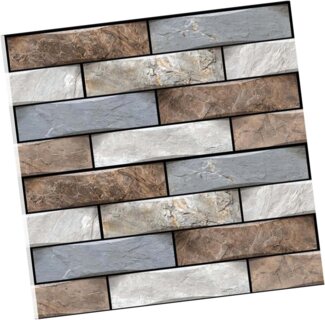 Kaket Wandtattoo 3D Wandpaneele Selbstklebend Wandtapete 30 x 30cm (10 St)