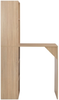 vidaXL Bartisch mit Schrank Eichenoptik 115x59x200 cm 280229