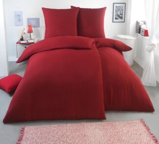 Malika Wendebettwäsche 2 x 135 x 200 + 2 x 80 x 80 cm atmungsaktiver Bettbezug, einfarbig, Mikrofaser, 4 teilig, Für Allergiker geeignet, pflegeleicht, angenehm weicher Stoff