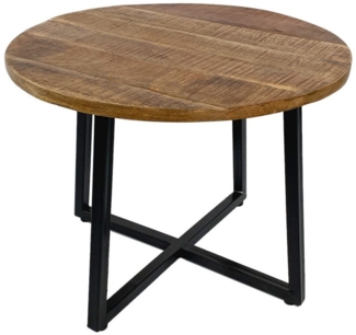 Amagohome Couchtisch Couchtisch Ø 60 cm Wohnzimmer Tisch Beistelltisch Gestell Metall Tisch