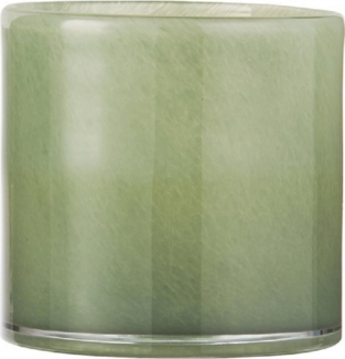 Ib Laursen Blumentopf Ib Laursen Topf Venecia durchgefärbtes grünes Glas (12x12cm)