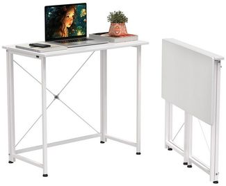 JEOBEST Computertisch Faltbar Tisch, Faltbarer Kleiner Schreibtisch Platzsparend, Klappbar PC Tisch 80 x 45 x 75cm