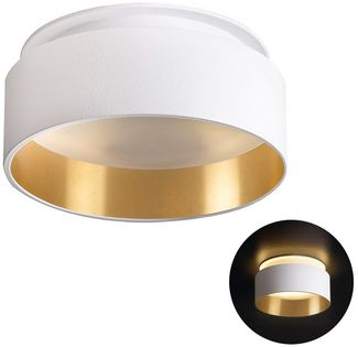 SSC-LUXon LED Aufbaustrahler Einbau LED Deckenstrahler Sudara weiss gold indirektes Licht mit LED, Warmweiß bis Tageslicht