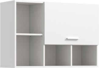 welltime Hängeschrank FALAS, TOPSELLER! Breite 95cm, 1 Klappe, 5 Fächer (1-St, in verschiedenen Farben erhältlich) Schrank, Wandschrank, Badschrank, Wäscheschrank