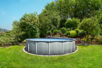 Steinbach Stahlwand Swimming Pool Set "Grande rund", Ø 366 x 135 cm, ohne Zubehörset