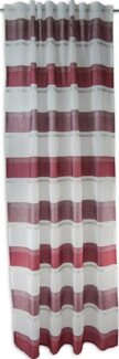 EXPERIENCE Vorhang Schlaufenschal Seitenschal 2516 Streifen Quer 140x245 cm, Schlaufen (1 St), halbtransparent, Lintex, Mulitfunktionsband