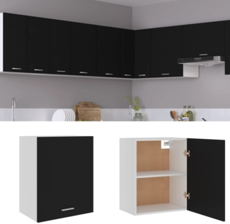 vidaXL Hängeschrank Lyon Schwarz 50x31x60 cm Holzwerkstoff 801261