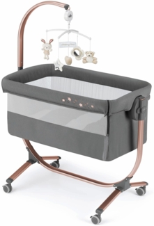 Baby Beistellbett Cullami | Mehr Farben verfügbar | inkl. Wippfunktion | 8-fach höhenverstellbar