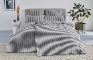 LeGer Home by Lena Gercke Bettwäsche Linnea, Flanell, 2 teilig, aus 100% Baumwolle, Streifendesign