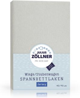 Jersey Spannbettlaken für Wiegen & Stubenwagenmatratzen 90x 40 cm, hellgrau