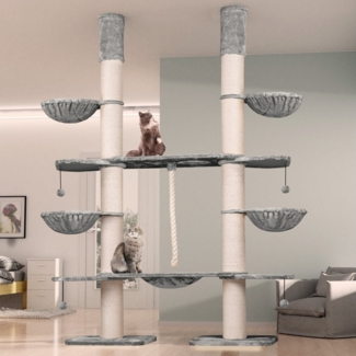 Happypet Kratzbaum, Verbindungs-Set mit Liegemulde Ideal zur Erweiterung von Kratzbäumen