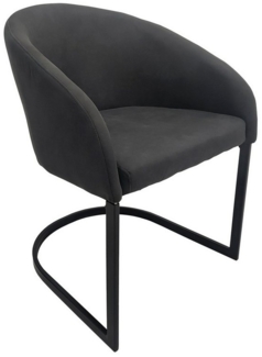 HTI-Living Freischwinger Stuhl Vemal Schwarz (Stück, 1 St), Schwingstuhl Esszimmerstuhl