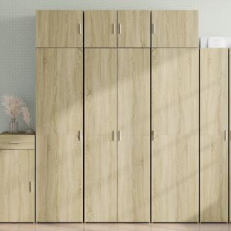 vidaXL Highboard Sonoma-Eiche 70x42,5x185 cm Holzwerkstoff 3281429