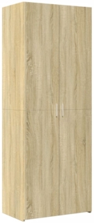 vidaXL Highboard Sonoma-Eiche 70x42,5x185 cm Holzwerkstoff 3281429
