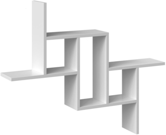 Selsey 'Fiesta' Wandregal, Weiß, ca. 74 x 90 x 15 cm