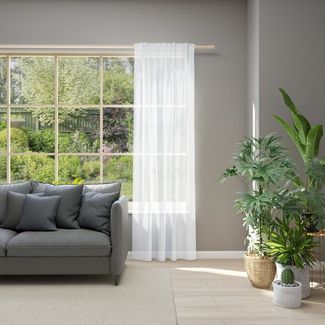 Neutex for you! Vorhang Allure (1 St), Multifunktionsband, halbtransparent, Jacquard, Schal mit Multifunktionsband, Breite 140 cm, nach Maß