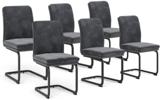 Freischwinger Eleganza Anthrazit 6er Set Vicco