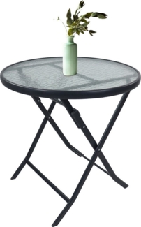 VCM Gartentisch Bistrotisch Garten Balkontisch 70 cm Ø Sonlas