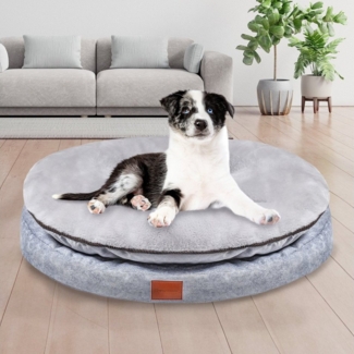 Wahre Tierliebe Tierbett - Premium Hunde Insel "Easy" - orthopädisch und flauschig -