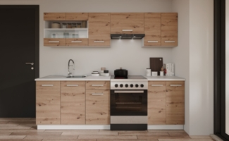 Küche Robby 240 cm Küchenzeile Küchenblock Singleküche Einbauküche