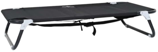 vidaXL Hundebett Schwarz ML Oxford-Gewebe und Stahl 42008213