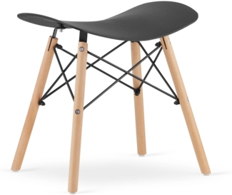 Valora CORFU Hocker, schwarz, ergonomisches Design für die Küche