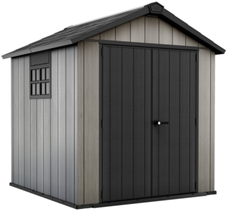 Dmora Gartenhaus Dartmouth, Gartenhütte, Gartenhaus, Werkzeugschuppen, 229x224 h242 cm, Grau