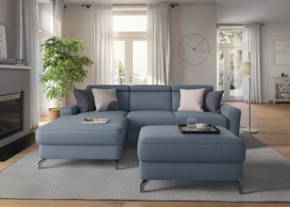 sit&more Ecksofa Scarlett L-Form, inklusive Kopfteilverstellung, wahlweise mit Bettfunktion, Bettkasten