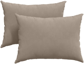 vidaXL Sofakissen 2 Stück Taupe 70 x 50 cm Stoff 42013768