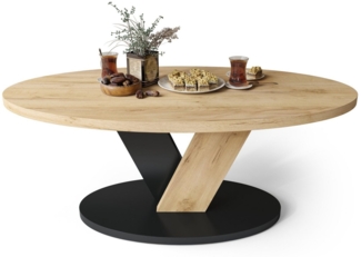 designimpex Couchtisch Design Couchtisch Lova oval Wohnzimmertisch ovaler Tisch Sofatisch, Funktionstisch, Wohnzimmertisch, Tisch, Esstisch, Sofatisch, Rollen