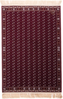 Morgenland Orientteppich - Afghan Mauri - rechteckig - 225 x 150 - Dunkelrot