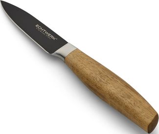 ECHTWERK Schälmesser Classic, aus hochwertigem Stahl, Obst- & Gemüsemmeser mit Rosenholzgriff, 8,8cm