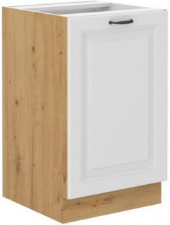 Unterschrank 40 cm Stilo Weiß + Eiche Artisan Küchenzeile Küchenblock Küche