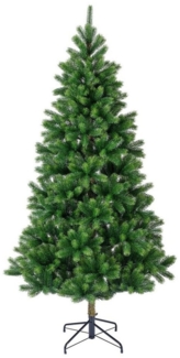 Kaemingk Künstlicher Weihnachtsbaum Everlands Künstlicher Weihnachtsbaum KENMORE FIR 210 cm, Tanne, Metallfuß, In-& Outdoor, Stecksystem, Klappmechanismus, Tannenbaum