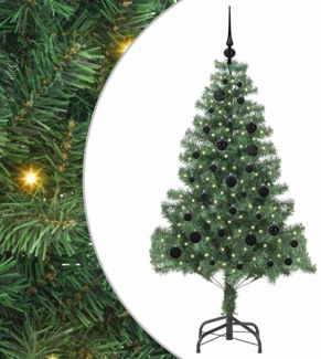 vidaXL Weihnachtsbaum mit 150 LEDs mit Ständer Grün 150 cm PVC 3396368