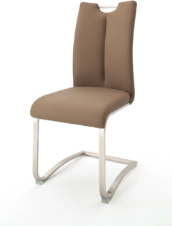 2er-Set Schwingstuhl 'Artos' Cappuccino Kunstleder