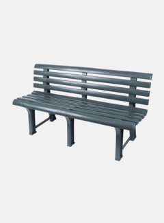 Dmora Außenbank, Made in Italy, 145 x 49 x 74 cm, Farbe Grün