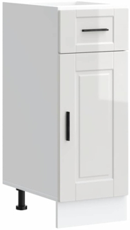 vidaXL Küchenunterschrank Porto Hochglanz-Weiß Holzwerkstoff 853939