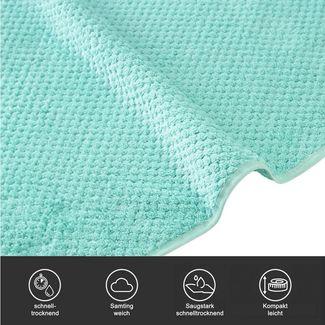 OTTO home Handtücher Parris, diverse Größen, ideal als Sporthandtuch, Reisehandtuch, Microfaser (4-St), sehr leicht, kompakt, schnelltrocknend, Mikrofaser, mit Waffelmuster