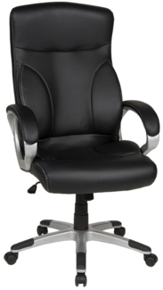Chefsessel Colette XXL / Cosimo XXL , Kunstleder, Kunststoff , Schwarz , 65 x 122 x 65 cm