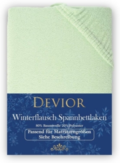 Devior Spannbettlaken Spannbetttuch Bettlaken Winter Flausch Warm Leintuch 80% Baumwolle, Fleece, Gummizug: Rundumgummizug, Matratzen Bezug bis 22cm Matratzenhöhe Kuschelig Flauschig