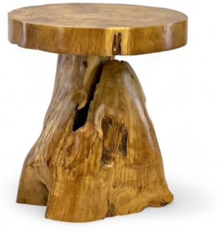 FaHome Beistelltisch Holzhocker – Beistelltisch Blumenhocker Ablagetisch – Handgefertigt