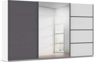 rauch Kleiderschrank Schwebetürenschrank OTTO´s Choice Garderobe Schrank TOP ANGEBOT Avola (in 3 verschiedenen Ausstattungen BASIC/CLASSIC/PREMIUM inkl. Spiegel) mit eleganten Zierleisten in Chrom, Schwarz oder Weiß MADE IN GERMANY